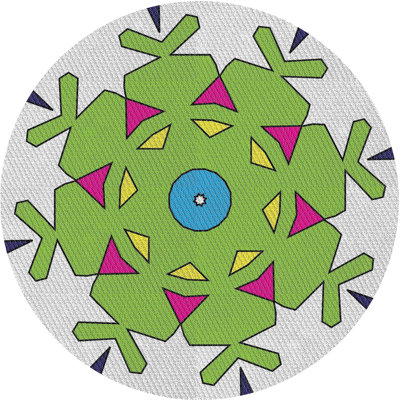 Tapis gris/vert à tisser électrique
