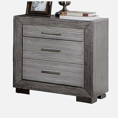 Table de chevet grise 1pc