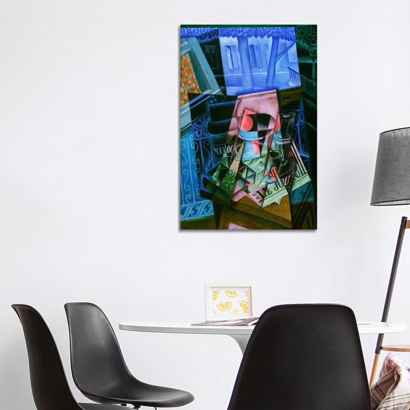 Still Life Before An Open Window, Place Ravignan by Juan Gris - Wrapped Canvas Print, 101.6 cm H x 66.04 cm W x 1.91 cm D