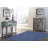 Delacroy Machine Washable Blue and Ivory Area Rug-2029585299