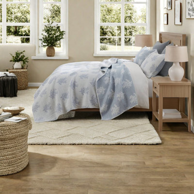 Ensembles de literie bleus, ensemble de couette en polyester réversible pour lit queen et plus, style moderne et élégant.