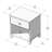 Johann Nightstand with 1 Drawer-861690123
