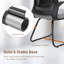 HOMCOM Desk Chair No Wheels Mesh Back Lumbar Support Armrests-721303363
