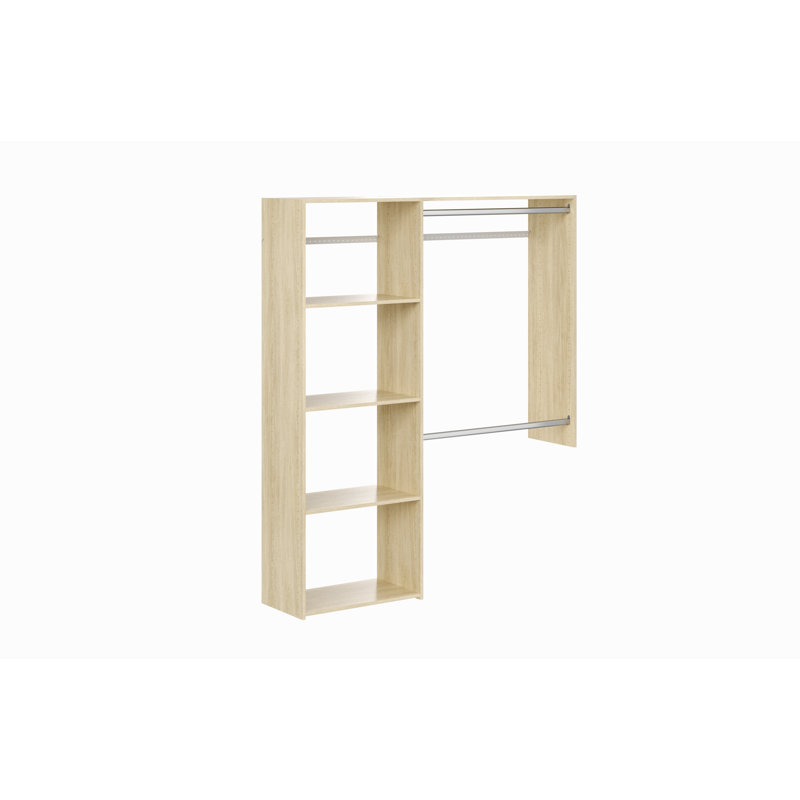 Trousse de démarrage pour système d'organisation de garde-robe l 36 po à l 60 po Grid, Blond miel
