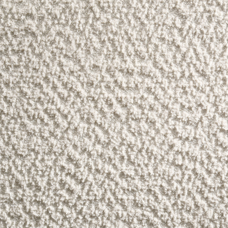 Banc rembourré capitonné Mira Vanilla Boucle, Blanc vanille