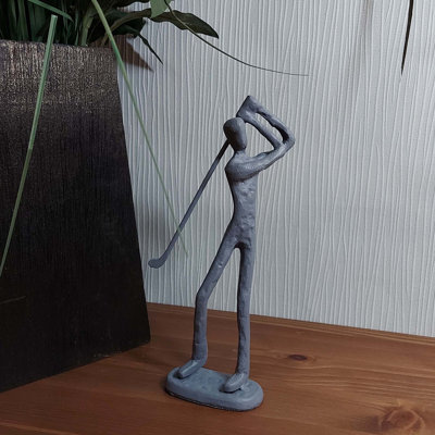 GOLFER Iron Figurine 19cm