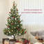 Arbre de Noël en cèdre réaliste de 6 pi avec 1933 pointes, assemblage facile et branches ignifuges pour la maison et le bureau