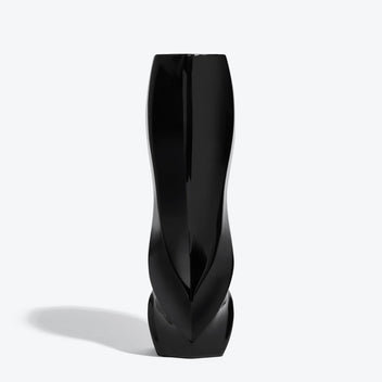 BRAID Porcelain Table Vase, Black