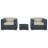 Modway Invite 3 Piece Outdoor Patio Sunbrella Sectional Set-31483487
