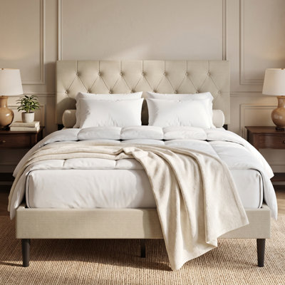 Coventry Twin Tufted Upholstered Platform Bed