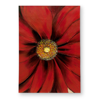 Red Daisy Botanical Outdoor Area Rug for Home Decor - Stylish