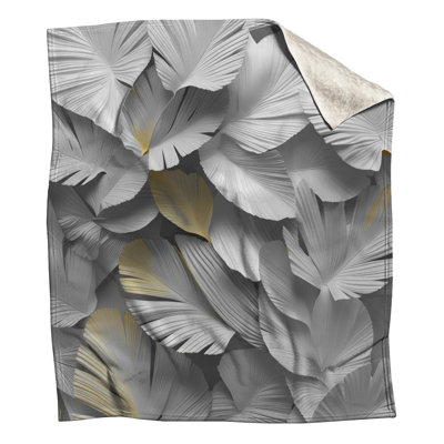 Textured Palm Leaves Blankets
