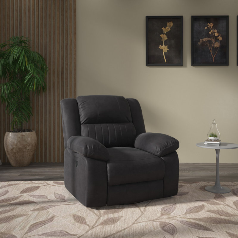 Fauteuil inclinable noir pivotant