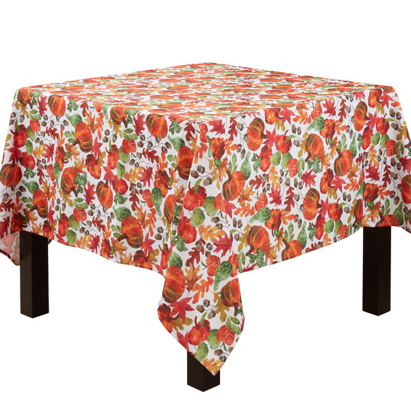 Saro Square No Pattern Thanksgiving Polyester Tablecloth | Wayfair