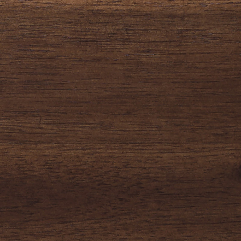 Table de chevet en bois massif à 1 tiroir Mid-Century Acacia Crantor, Chocolat