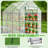 3-Tier Metal-Framed PE-Covered Walk-In Greenhouse With 12 Shelves-114486695