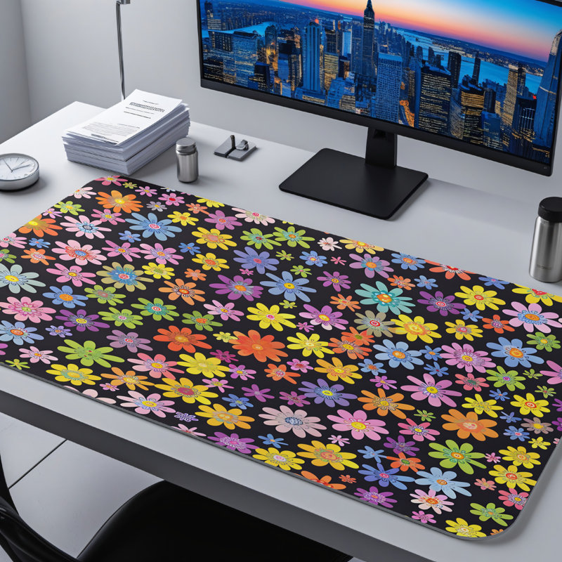 Polyester Desk Pad, 31.5x15.5
