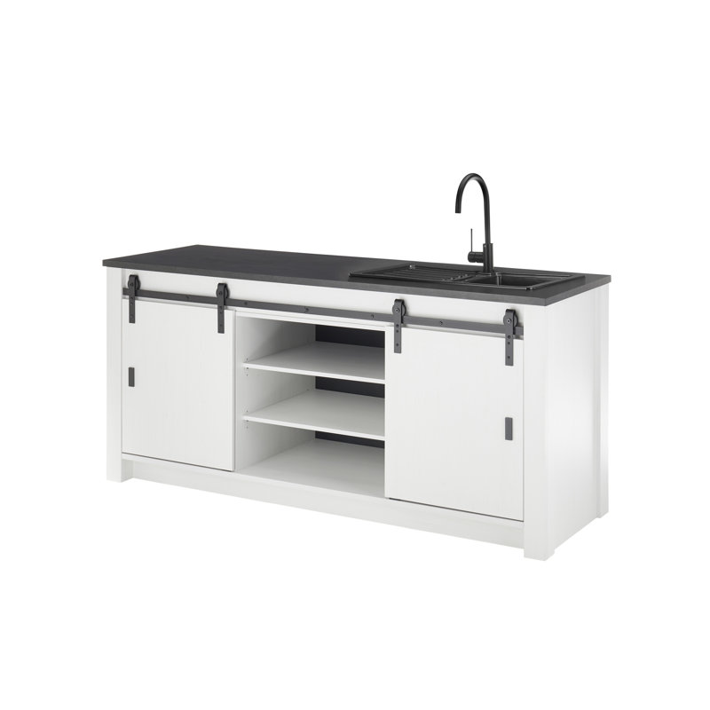 93cm Kitchen Pantry, White