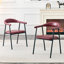 Ensemble 4 pièces de chaises de salle à manger en cuir PU avec pieds en métal-133227331-133227327