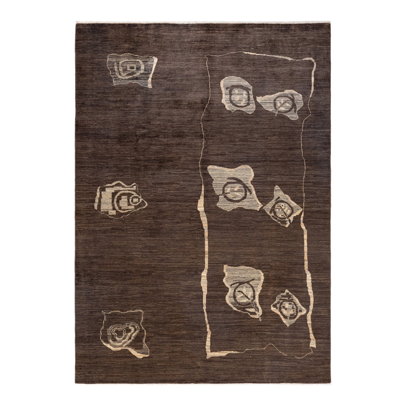 Kendy One-of-a-Kind 6' 8" X 9' 6" Hand Knotted Area Rug