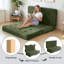 Matelas pliable en trois parties de 15 cm en mousse à mémoire de forme, matelas de sol en fausse fourrure avec poignée-587683091-587683182