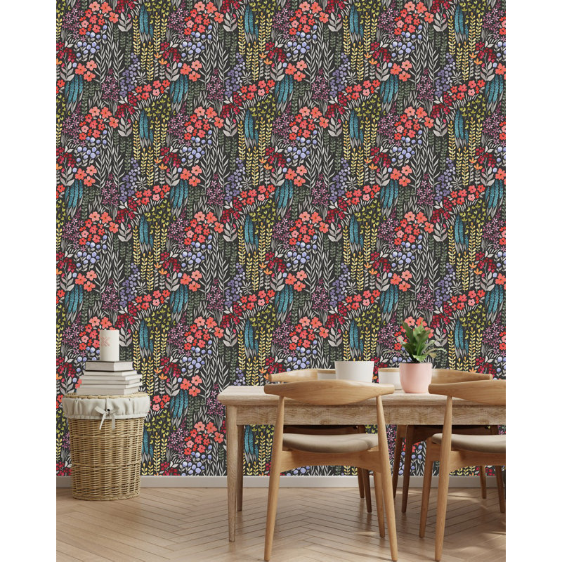 Floral Tile, 2.08' W x 10.42' L
