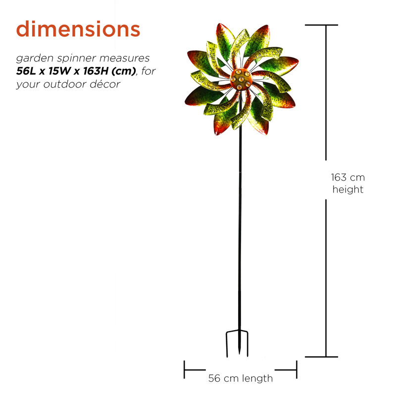 Weather Resistant Metal Abstract Rotator