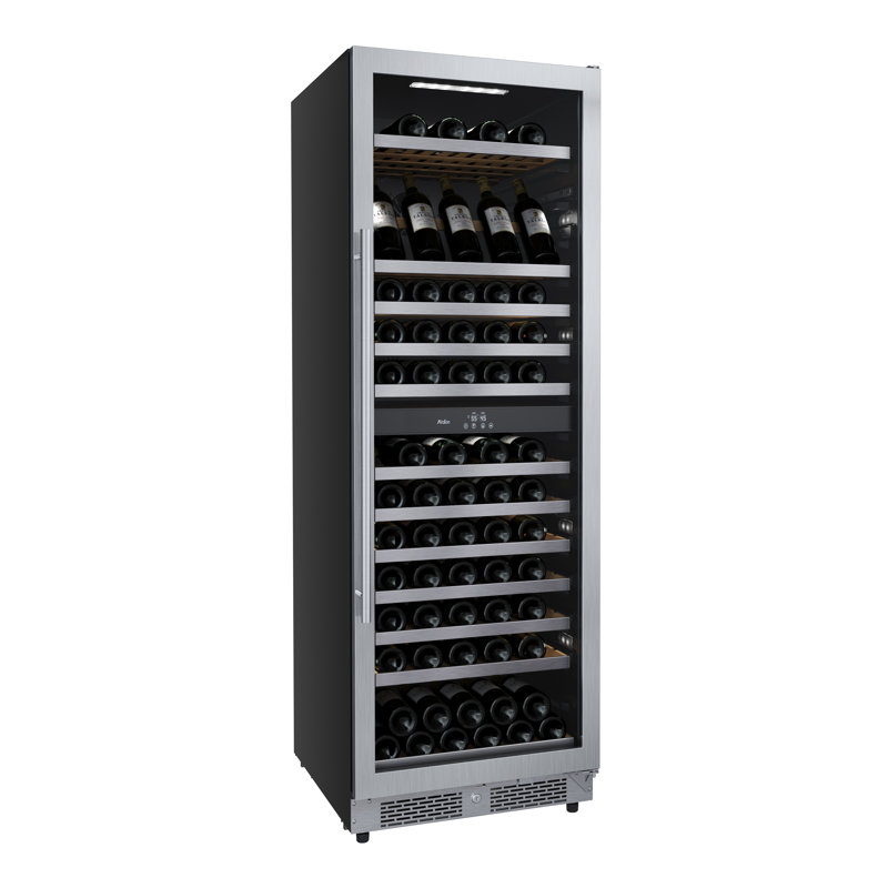 Avallon Dual Zone 23.43'' Freestanding 140 Bottle Wine Refrigerator, Left Handed