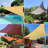 Triangle Shade Sail, High-Density Polyethylene Material, Rust-Red-90570744