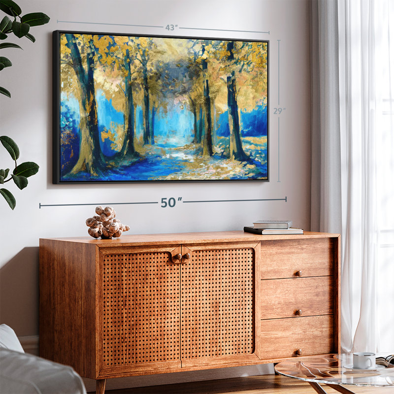 " Abstract Forest ", 43" H x 29" W