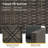 5-Piece All-Weather Wicker Patio Conversation Set With Gray And Glass Table-843943824