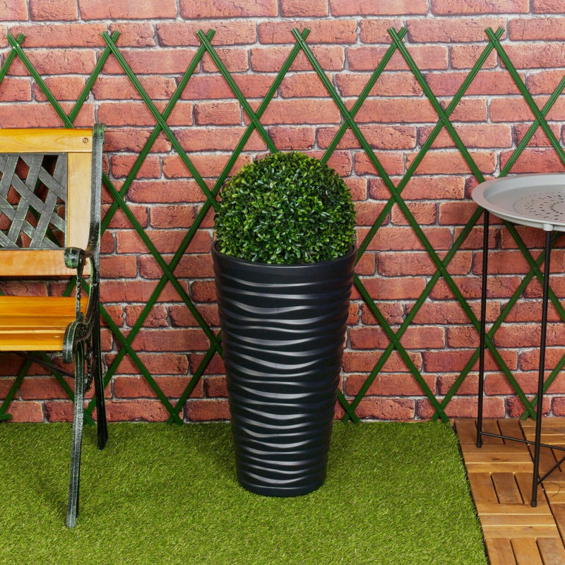 Branam Pot Planter, Black