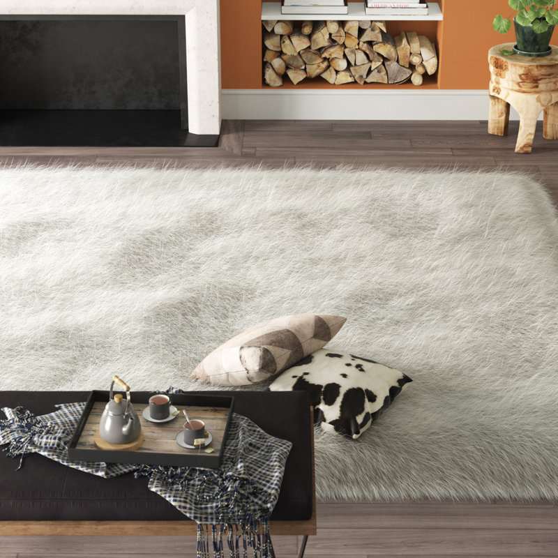 Tapis blanc cassé Wiersma, Rectangle 6 pi x 9 pi