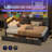 Upholstered Twin Size Daybed With Storage 2 Drawers And Charging Station, Day Bed Frame With LED Lights And Storage Headboard, No Box-Spring Needed-328741038