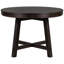 Table de salle à manger ronde en bois massif avec option extensible, feuille de 16 po, sièges 6, table réglable de 42 à 58, 42 po et 58 po, bois, placage de chêne, fabrication en peuplier robuste-935251035-935251033
