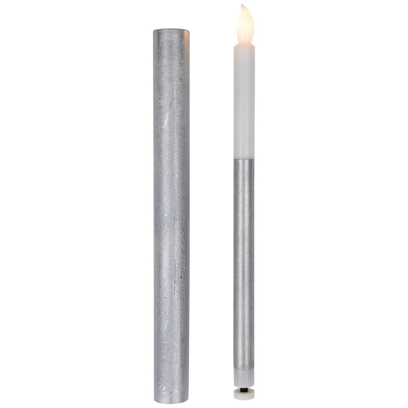 Bougie sans flamme et sans parfum, Argent brossé