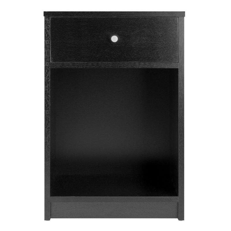 Table de bout avec tablette Lesse, Noir