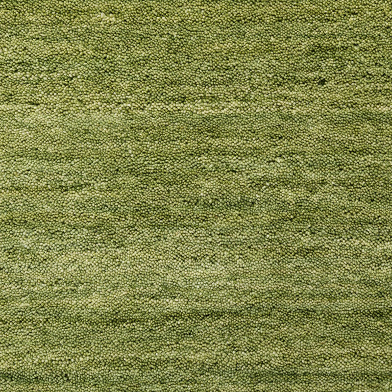 Elno Wool Hand Woven Area Rug, Rectangle 240cm x 290cm, Green