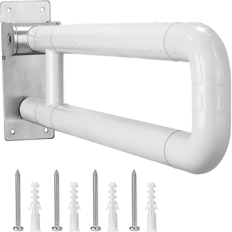 Hollinger Bathtub Rails, 300~350Kg Sturdy Anti-Skid Stainless Steel Handicap Grab Bars Foldable Safety Bathroom Support Handle For Bathroom And Toilet