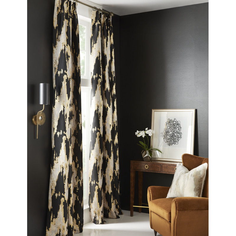 Mariah Room Darkening Curtain, 50" W x 118" L, Jade