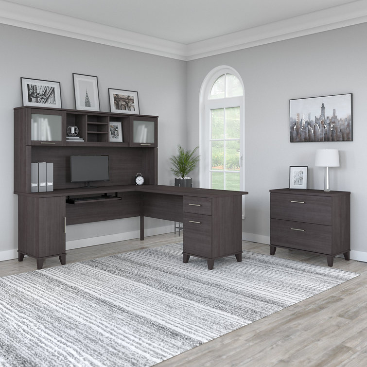 Magomed 3 L-Shaped Computer Desk Office Set