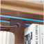 Vitrine lumineuse en verre avec tablettes réglables - 2 portes, 1 tiroir, lumières DEL, finition chêne clair élégant-627316721