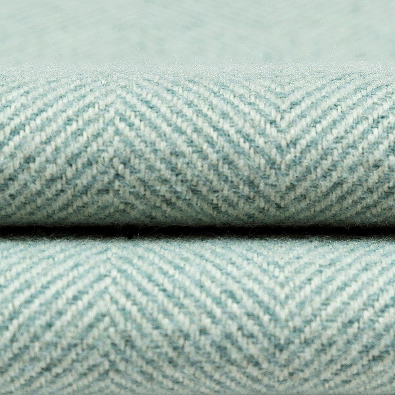 Herringbone Throw Blanket, Duck Egg, W130 x L200cm