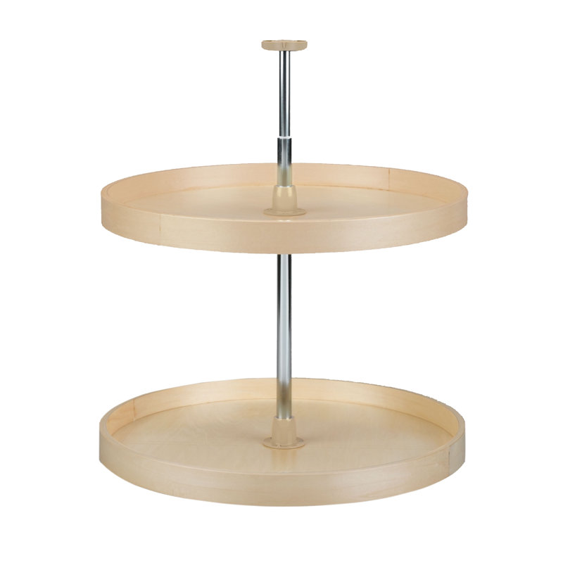 Banded Wood Full Circle Lazy Susan, 24" W