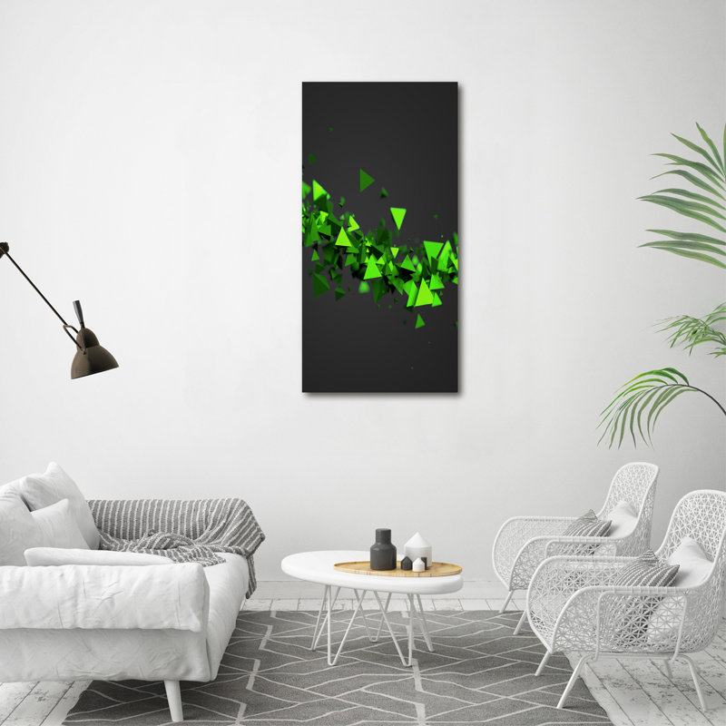 Geometric Wave - Wrapped Canvas Print