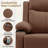 KORSER Recliner Chair, Rocker Recliners For Living Room, Small Recliner For Small Spaces, Fabric Manual Recliners With Side Pockects-926229748