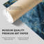 «Abstract Blue Geode Crystal Dream I», reproduction d'art moderne sans cadre-403205054