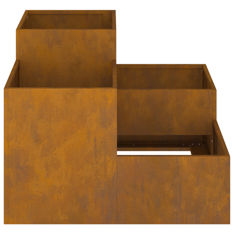 Planter Box, Brown, 60cm H x 80cm W x 80cm D