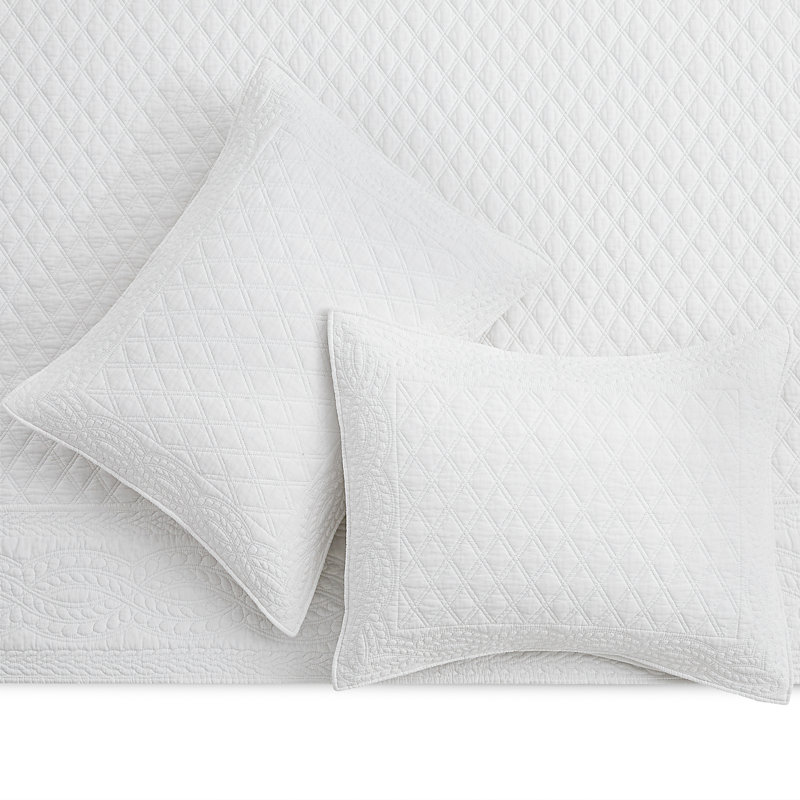 Ballou Bright White Twin Quilt Set