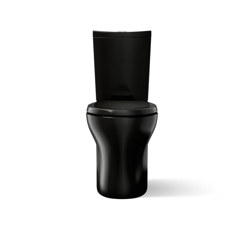 Persuade 1.6 GPF Elongated Two-Piece toilet (Seat Not Included), Black